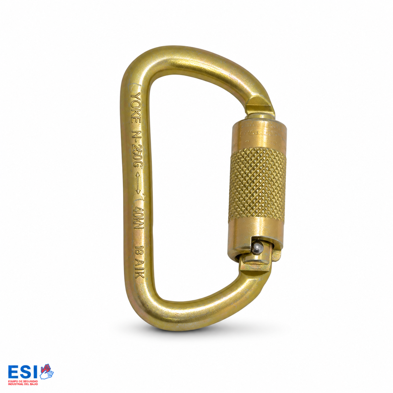 Gancho Carabinero o Mosquetón de Acero